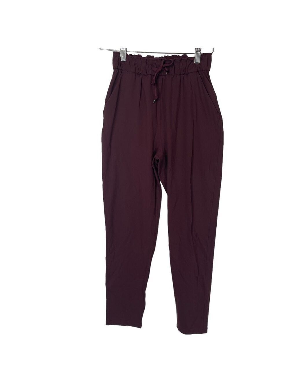 Lululemon Women's Joggers size 2 Burgundy Elastic Waist